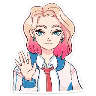 Sticker Лера без надписей @stickers_vk - 9