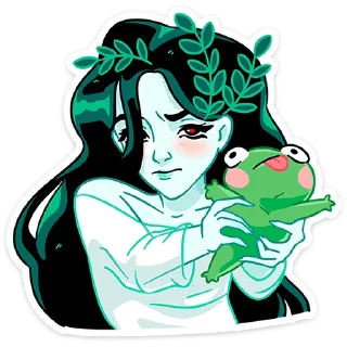 Стикер Русалка Леся :: @stickroom - 9