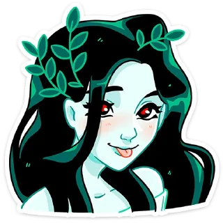Стикер Русалка Леся :: @stickroom - 11