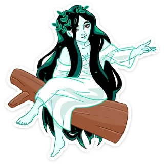 Стикер Русалка Леся :: @stickroom - 2