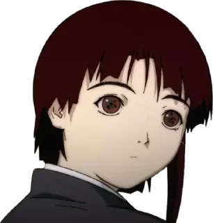 Sticker let's all love Lain - 9