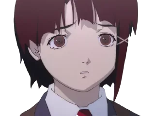 Sticker let's all love Lain - 11