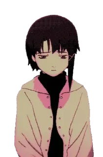 Sticker let's all love Lain - 10