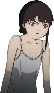 Sticker let's all love Lain - 4