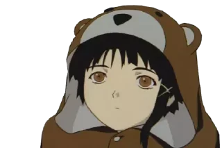 Sticker let's all love Lain - 3