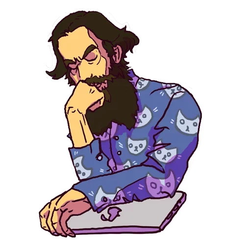 Sticker Лев Толстой - классика4 - 2