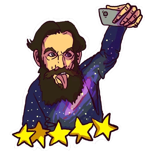 Sticker Лев Толстой - классика4 - 0