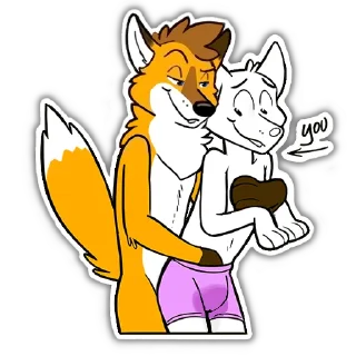 Стикер Foxbrush Tailhole (NSFW Foxbrush Tailwag) - 3