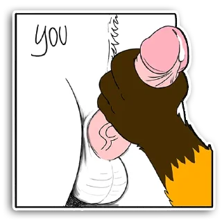 Стикер Foxbrush Tailhole (NSFW Foxbrush Tailwag) - 6