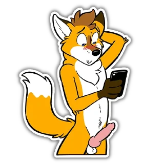 Стикер Foxbrush Tailhole (NSFW Foxbrush Tailwag) - 5