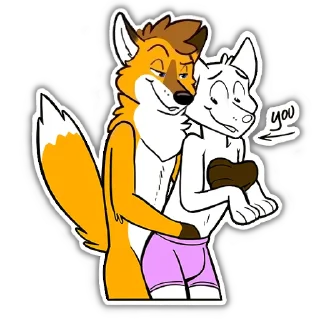 Стикер Foxbrush Tailhole (NSFW Foxbrush Tailwag) - 10