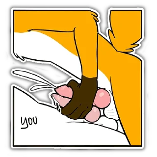 Стикер Foxbrush Tailhole (NSFW Foxbrush Tailwag) - 1