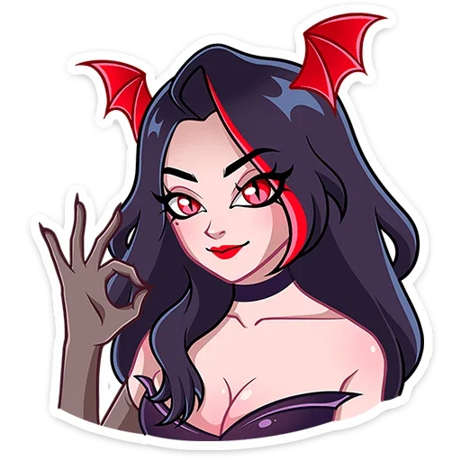 Sticker lilith2_vk_Nyasticks_by_MoiStikiBot - 1
