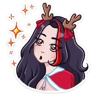 Стикер Новогодняя Лилит (@TgSticker) - 9