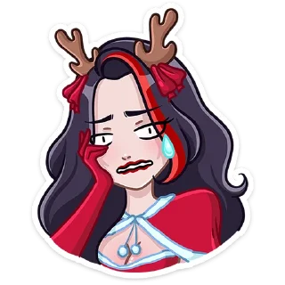 Стикер Новогодняя Лилит (@TgSticker) - 3