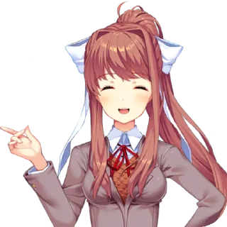 Стикер Monika [モニカ] - Doki Doki Literature Club! (DDLC) - 6