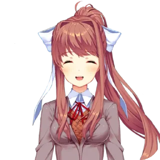 Стикер Monika [モニカ] - Doki Doki Literature Club! (DDLC) - 1