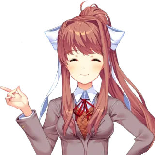 Стикер Monika [モニカ] - Doki Doki Literature Club! (DDLC) - 5