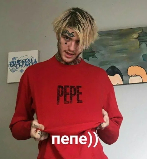 Стикер муд: lil peep by @fStikBot - 7