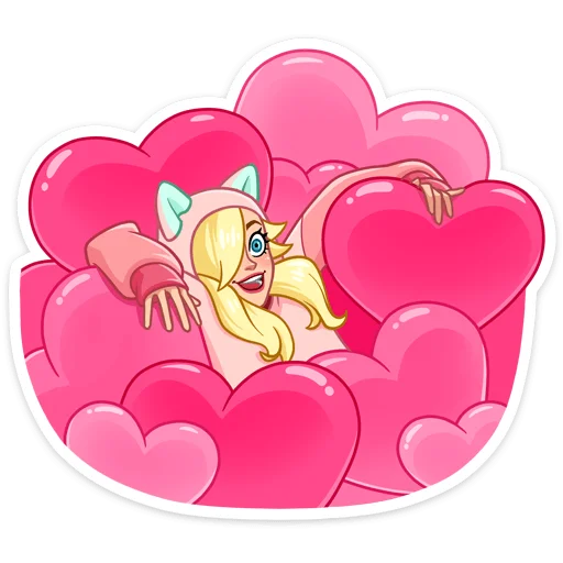 розовый сердце мультфильм