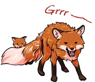 Стикер 狐狸毛茸茸  @SeanChannel - 7