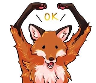 Стикер 狐狸毛茸茸  @SeanChannel - 8