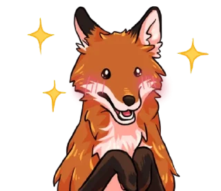 Стикер 狐狸毛茸茸  @SeanChannel - 4