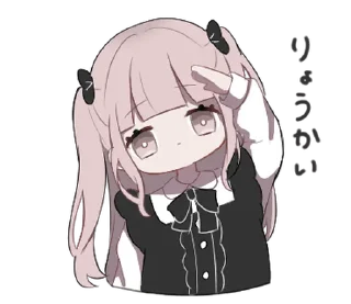 Sticker pink pigtails @menheraisgod - 11