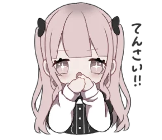 Sticker pink pigtails @menheraisgod - 7