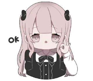 Sticker pink pigtails @menheraisgod - 4