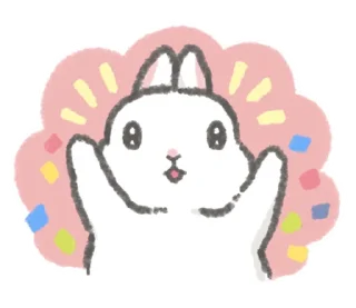 Sticker Quiet bunnies @moe_sticker_bot - 11
