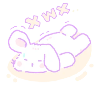 Sticker кроляши ୨୧ @softsticks - 1