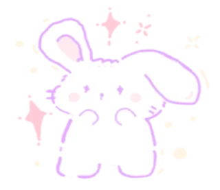 Sticker кроляши ୨୧ @softsticks - 4