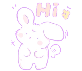 Sticker кроляши ୨୧ @softsticks - 2