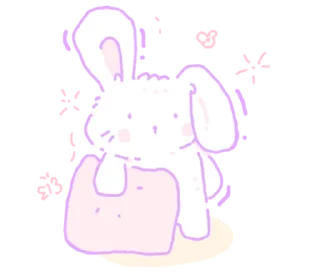 Sticker кроляши ୨୧ @softsticks - 6