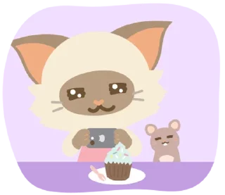 Стикер cat ♡ @softsticks - 7