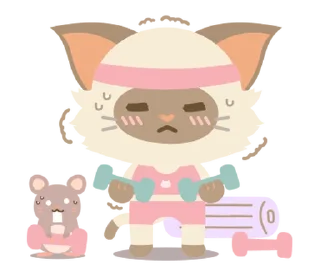 Стикер cat ♡ @softsticks - 4