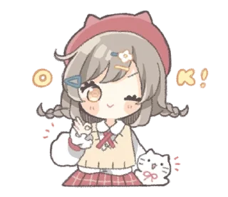 Стикер тяночка ♡ @softsticks - 11