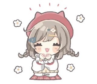 Стикер тяночка ♡ @softsticks - 3