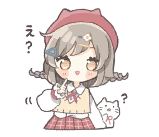 Стикер тяночка ♡ @softsticks - 2