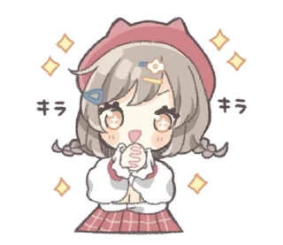 Стикер тяночка ♡ @softsticks - 1