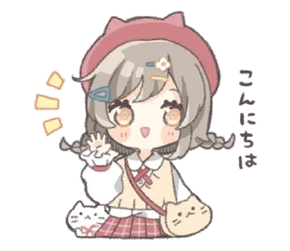 Стикер тяночка ♡ @softsticks - 6