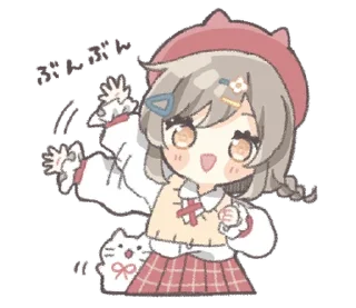 Стикер тяночка ♡ @softsticks - 5