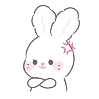 Sticker bunny ➝ @benti_stickers - 1