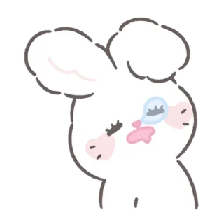 Sticker bunny ➝ @benti_stickers - 5