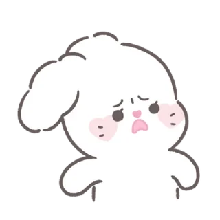 Sticker bunny ➝ @benti_stickers - 3