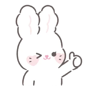 Sticker bunny ➝ @benti_stickers - 4