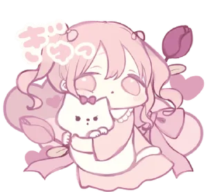 Стикер розовый ♡ @softsticks - 9