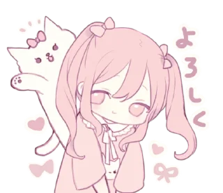 Стикер розовый ♡ @softsticks - 8