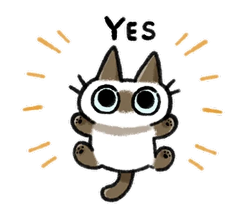 ゆるっとシャムねこちゃん  @SeanChannel - клипарт